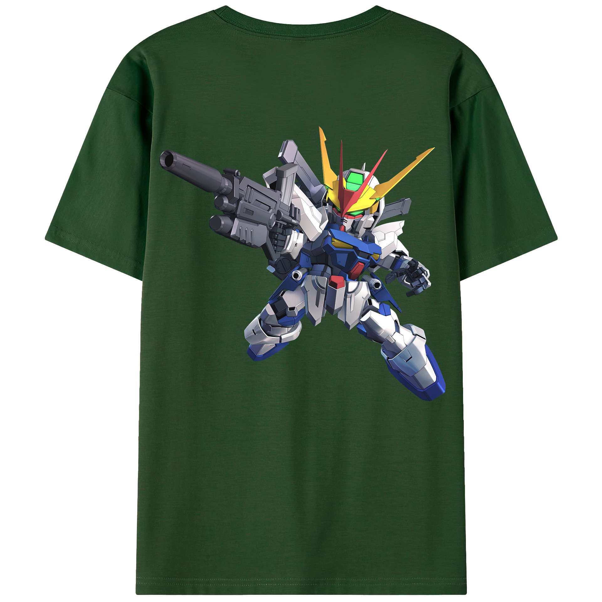 （画像用） 機動戦士ガンダム Mobile Suit Gundam 綿100％半袖Tシャツ（背面プリント）